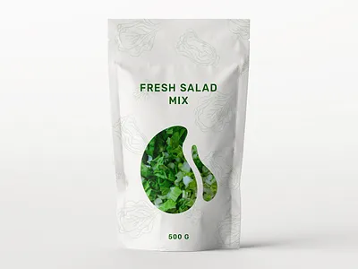 Package Design Salad creative creativity design designer label label design labels minimal modern package package design packaging packaging design typography