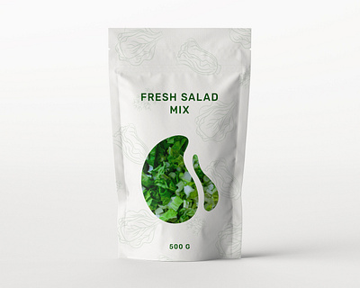 Package Design Salad creative creativity design designer label label design labels minimal modern package package design packaging packaging design typography