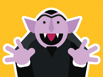 Count von Count animación animation design illustration illustrator mexico minimal moview