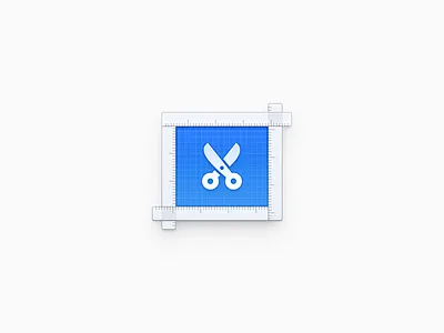 Screenshot blueprint crop icon mac icon macos icon osx icon operating system icon os icon realistic icon app icon ruler drawing sandor scissors shears clippers screenshots screenshot skeu icon skeuomorph icon skeuomorphism icon user interface icon ui icon gui