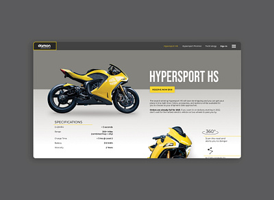 Damon Motorcycles Website dailyui design electric minimal mobile ui motorcycle motorcycles ui uidesign uxui web design website website design