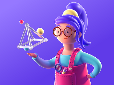 Erudite - 'Penelope' / About Us 3dart 3dillustration 3drender branding c4d cinema4d design illustration ui ux