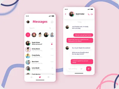 Direct Message app branding clean directmessage dm figma flat ios message mobileapp social trending typography ui uiux ux vector