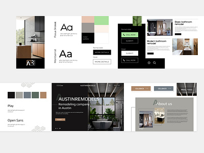 Stylescapes for Austinremodels branding design ui web website