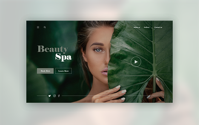 Beauty Spa Website 2020 app beauty beauty product beauty salon concept design home page landing page landing page ui landscape shot ui ux web app web design website