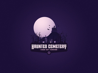 Tour of Terror | Haunted Cemetery badge cemetery design grave gravestone graveyard halloween haunted horror illustration jackolantern logo october pumpkin skull spooky tour of terror vector