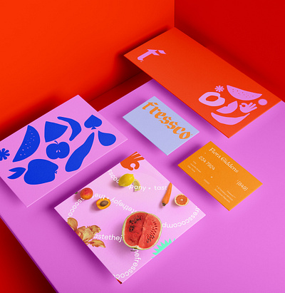 Fressco® branding branding process creative logos design freelance fruits juice logo portfolio shakes stationery stationery design visual identity