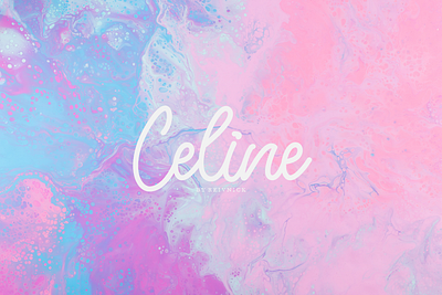 Celine - Script Font font font design handwritten script font typography vector