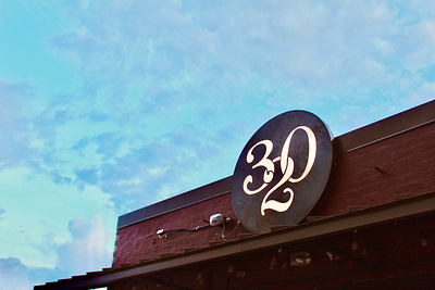 bar three-twenty branding design sign signage