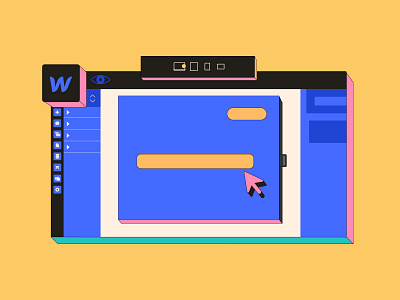 Webflow art design illustration medium ui vector webflow