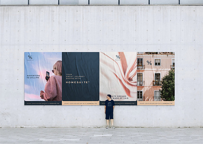 Homesuite' art direction brand brand design brand identity branding design hospitality identity design logo logodesign poster design visual identity