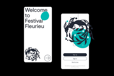 Festival Fleurieu App app art direction branding product design ui ux