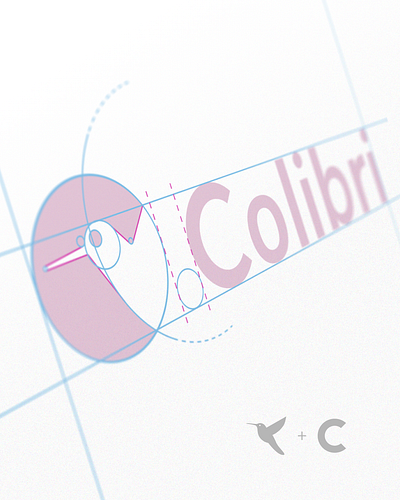 Colibri branding grid logo