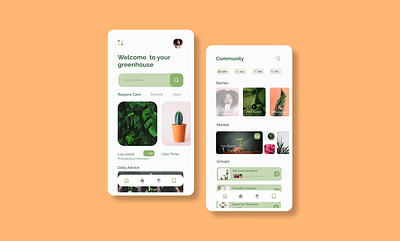 plants app behance branding design dribbble figma ui ux uxtrends xd xd design