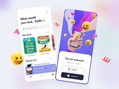Reading app app app design c4d card design icon illustration lists mobile ui ux