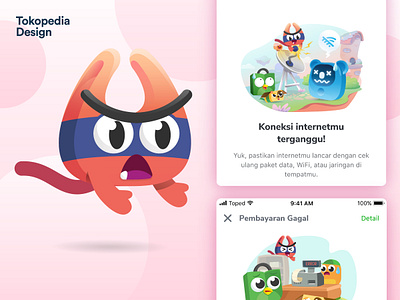 Piko - Toped Universe branding cat character design designs illustration mascot plastic bag tokopedia ui user experience user interface ux