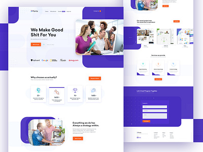 website and landing page ui design uidesign webdesign