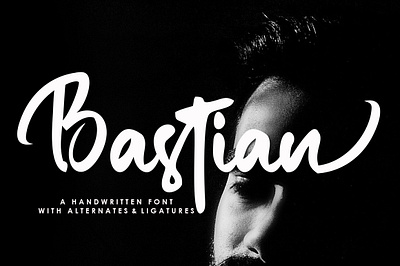 Bastian Handwritten bold font branding brush elegant handbrush handwritten typeface typography wedding