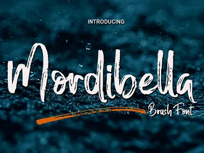 Mordibella - Brush Font brush elegant handbrush modern typeface typography