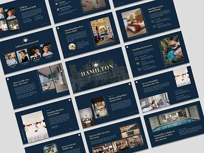 Hamilton - Luxury Hotel Powerpoint Template apartment business hotel luxury modern powerpoint presentation restaurant