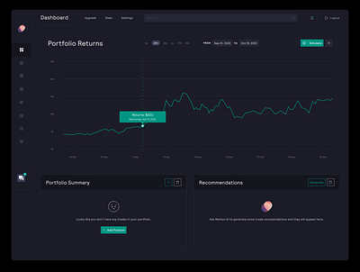 Finance Portfolio Website dashboad dashboard design dashboard ui finance fintech