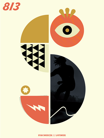 Poster 813 branding design digital graphic illustration make something everyday poster s type typography vector