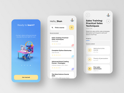 Ready to learn? mobile design mobile ui