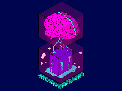 creative juice 🧃 adobe adobe illustrator art brain creative creativity illustration isometric art isometric illustration juice lettering pink poster design simple illustration streetart typogaphy urban art vector vector art vector illustration