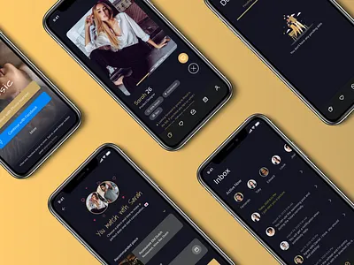 Dating App app colorful concept cool daily ui dark dating app design ios minimal ui ui ux design ux
