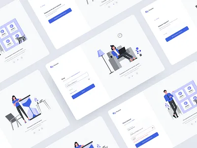 Login, registration, error, password recovery. clean design designer minimal mobile design portfolio typography ui ux web