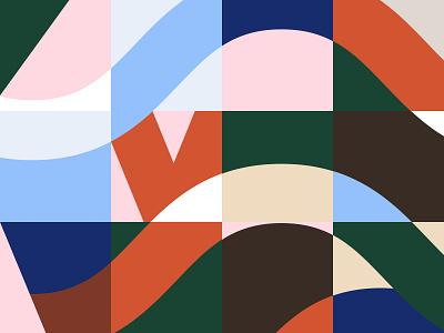 We wave 浪 Pattern brand design brand identity design illustration pattern