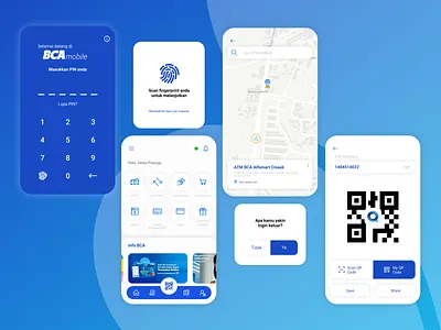 Mobile Banking BCA app application bank app finance finance app m banking mobile app mobile banking mobile banking app mobile ui ui ui design