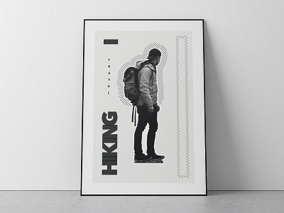 HIKING TIME adventure black white design blackandwhite dailyposter design designer graphic graphicdesigner illustrator minimal minimalposter photoshop poster poster art posterdesign travel visualart