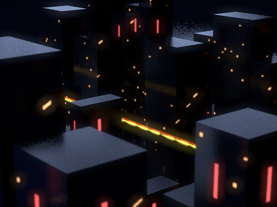 CITY NIGHT c4d design