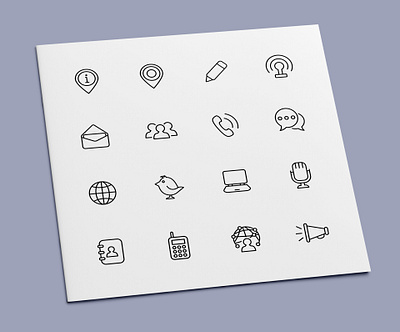 Communication Icons communication contact icon icon design icon set icons media network social social media