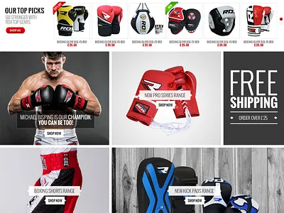 DESIGN FOR RDX SPORTS WEBSITE boxing brand design fitness mma product design products rdxsports sports sports branding