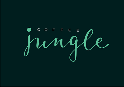 Calligraphy Logo for Jungle coffee. brand branding cafe callygraphy coffe jungle lettering logo logotype typelogo