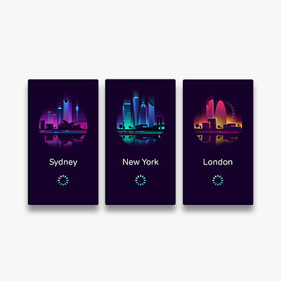 Loading pages travel app app branding colour colourful flat flatdesign illustration illustrator loading screen ui vector
