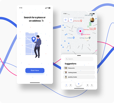 Location Tracker app branding clean concept dailyui figma flat flatdesign ios location mobileapp tracker trending typography ui uidesign uiux ux vector web