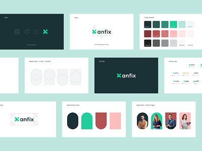 Visual Identity for Anfix brand branding color pallete color scheme green identity logo logo design saas sketch ui visual visual identity web design