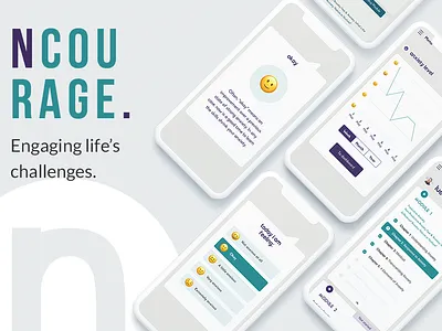 NCourage health app healthcare mobile app mobile app design mobile design ui design uxdesign