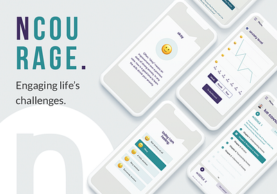 NCourage health app healthcare mobile app mobile app design mobile design ui design uxdesign