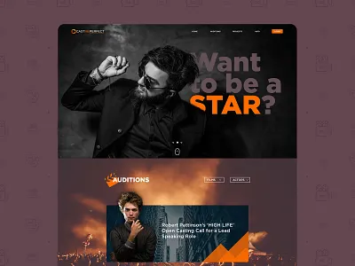 Cast Me Perfect Web casting casting website movies web web design website website concept website design website designing