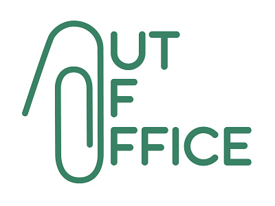 Out Of Office (Paperclip open) balance branding career icon life coach logo office ooto paperclip stationary work worklife balance