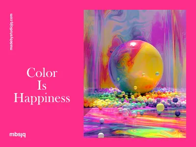Color Is Happiness c4d c4dart cinema 4d cinema4d color gradient happy illustration octane surreal