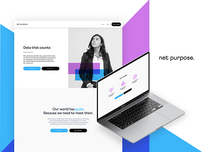 Data landing page