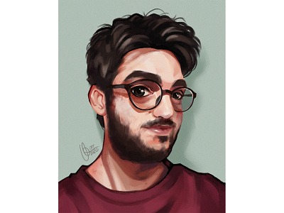 Alessandro beard character design characterdesign comic art digital digital illustration digital painting digital2d digitalart glasses guy illustration portrait