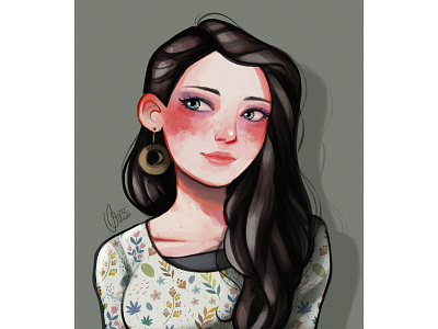 Elena character design characterdesign comic art design digital digital illustration digital painting digital2d digitalart illustration portrait