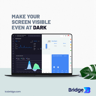 Logistics Software: Lighthouse Search & Dark Mode Bridge LCS business logistics