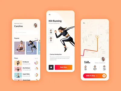 Running app ui ux